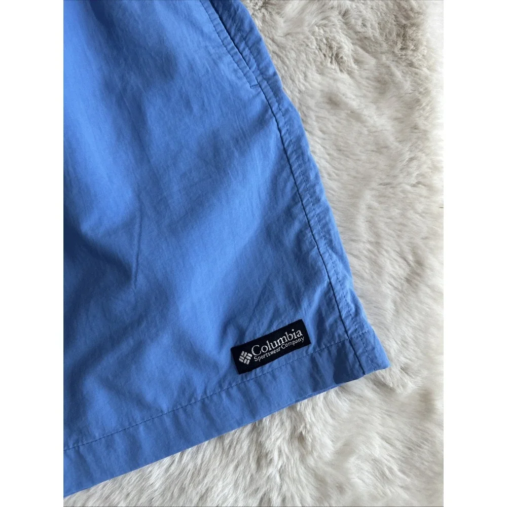 Columbia Men's Blue Swim Trunks Omni-Shade Lined Fishing Shorts Size L‎